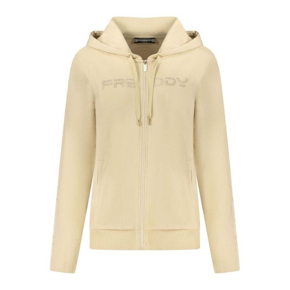 Freddy ZipUp Hoodie Women Beige Sweaters